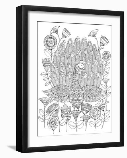 Peacock 8-Neeti Goswami-Framed Art Print