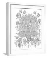 Peacock 8-Neeti Goswami-Framed Art Print