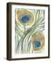 Peacock Abstract II-Samuel Dixon-Framed Art Print