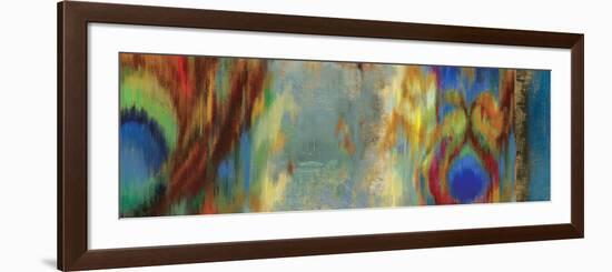 Peacock Abstract-Sloane Addison ?-Framed Art Print