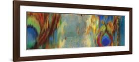 Peacock Abstract-Sloane Addison ?-Framed Art Print