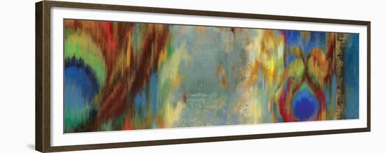 Peacock Abstract-Sloane Addison ?-Framed Premium Giclee Print