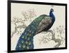 Peacock and Blossoms I-Tim O'toole-Framed Art Print