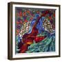 Peacock And Cello-Holly Carr-Framed Giclee Print