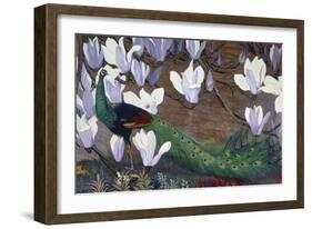 Peacock and Magnolia-Jesse Arms Botke-Framed Premium Giclee Print