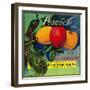 Peacock Apple Crate Label - Watsonville, CA-Lantern Press-Framed Art Print