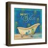 Peacock Bath II-Alan Hopfensperger-Framed Art Print