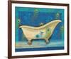 Peacock Bath IV-Alan Hopfensperger-Framed Art Print