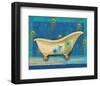 Peacock Bath IV-Alan Hopfensperger-Framed Art Print