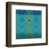 Peacock Bath V-Alan Hopfensperger-Framed Art Print