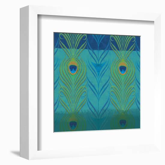 Peacock Bath VI-Alan Hopfensperger-Framed Art Print