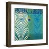 Peacock Bath VII-Alan Hopfensperger-Framed Art Print