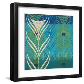 Peacock Bath VIII-Alan Hopfensperger-Framed Art Print