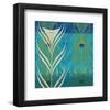 Peacock Bath VIII-Alan Hopfensperger-Framed Art Print