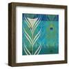 Peacock Bath VIII-Alan Hopfensperger-Framed Art Print