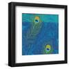 Peacock Bath XI-Alan Hopfensperger-Framed Art Print