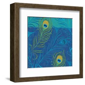 Peacock Bath XI-Alan Hopfensperger-Framed Art Print