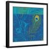 Peacock Bath XII-Alan Hopfensperger-Framed Art Print