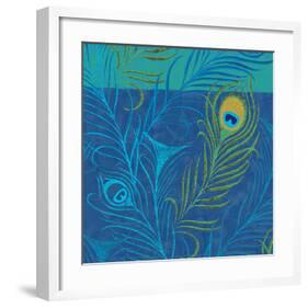 Peacock Bath XII-Alan Hopfensperger-Framed Art Print