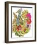 Peacock Blue-Karen Fields-Framed Giclee Print