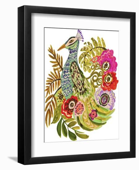 Peacock Blue-Karen Fields-Framed Giclee Print