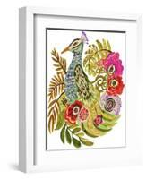 Peacock Blue-Karen Fields-Framed Giclee Print