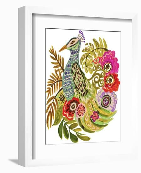 Peacock Blue-Karen Fields-Framed Giclee Print