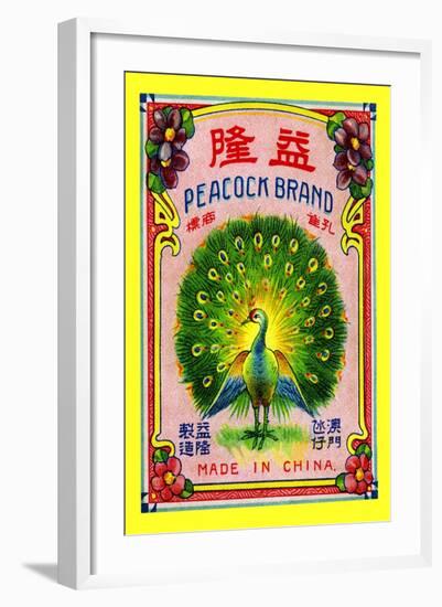 Peacock Brand-null-Framed Art Print