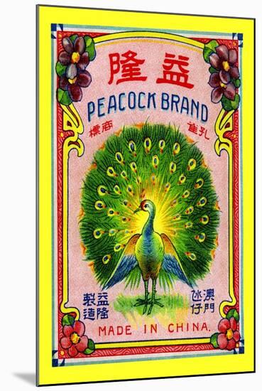 Peacock Brand-null-Mounted Art Print