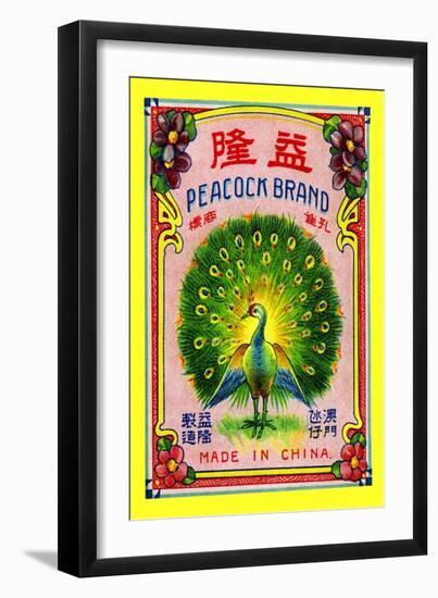Peacock Brand-null-Framed Art Print