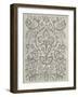 Peacock Damask II-Chariklia Zarris-Framed Art Print