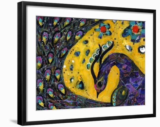 Peacock Dance-Wyanne-Framed Giclee Print