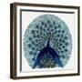 Peacock Design in an Advertisement for Stockings-null-Framed Art Print