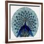 Peacock Design in an Advertisement for Stockings-null-Framed Art Print