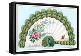 Peacock Fan-null-Framed Stretched Canvas