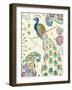 Peacock Fantasy III-Daphne Brissonnet-Framed Art Print