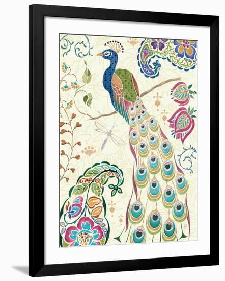 Peacock Fantasy III-Daphne Brissonnet-Framed Art Print