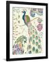 Peacock Fantasy III-Daphne Brissonnet-Framed Art Print