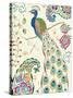 Peacock Fantasy III-Daphne Brissonnet-Stretched Canvas