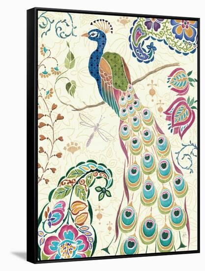 Peacock Fantasy III-Daphne Brissonnet-Framed Stretched Canvas