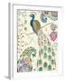 Peacock Fantasy III-Daphne Brissonnet-Framed Art Print