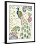 Peacock Fantasy III-Daphne Brissonnet-Framed Art Print