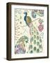 Peacock Fantasy III-Daphne Brissonnet-Framed Art Print