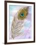 Peacock Feather 1-Beverly Dyer-Framed Art Print