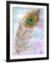 Peacock Feather 1-Beverly Dyer-Framed Art Print
