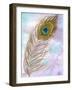 Peacock Feather 1-Beverly Dyer-Framed Art Print