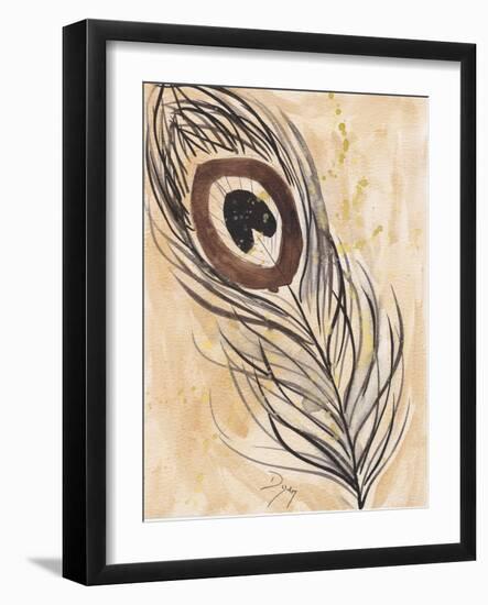 Peacock Feather 2-Beverly Dyer-Framed Art Print