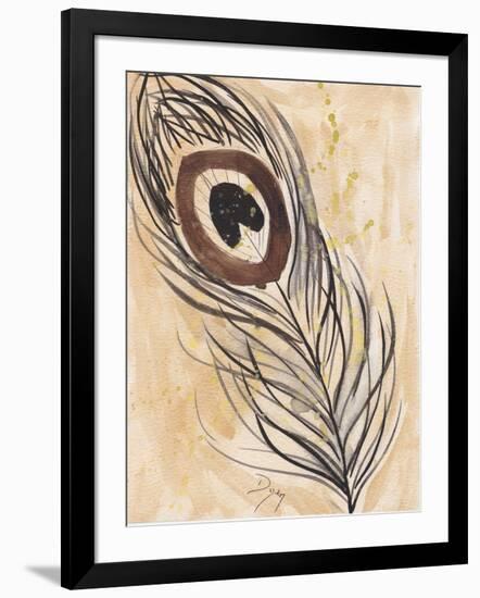 Peacock Feather 2-Beverly Dyer-Framed Art Print