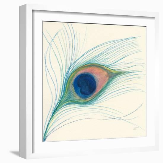 Peacock Feather I-Miranda Thomas-Framed Art Print