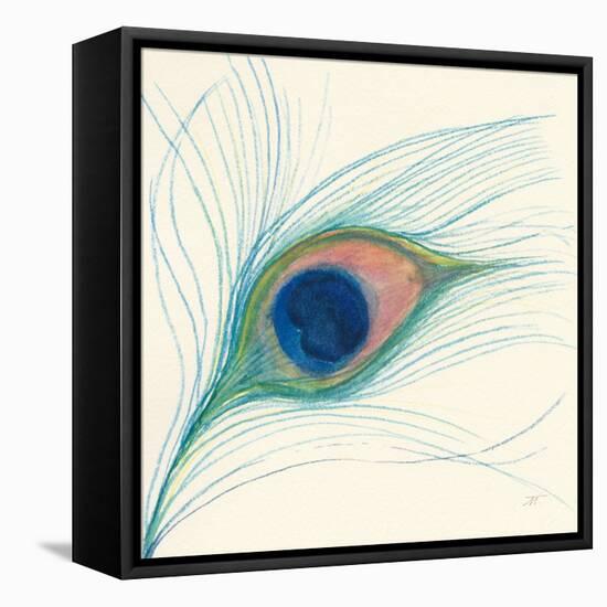 Peacock Feather I-Miranda Thomas-Framed Stretched Canvas